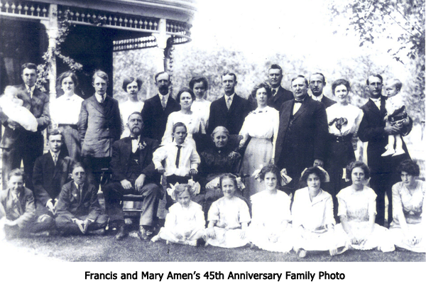 Francis and Mary Amen's 45th Anniversary Family Photo