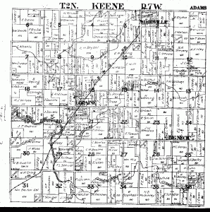 Keene Illinois Township Map