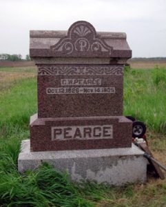 PEARCE, G. (George) W. (Washington), 12 Oct 1826 - 14 Nov 1905